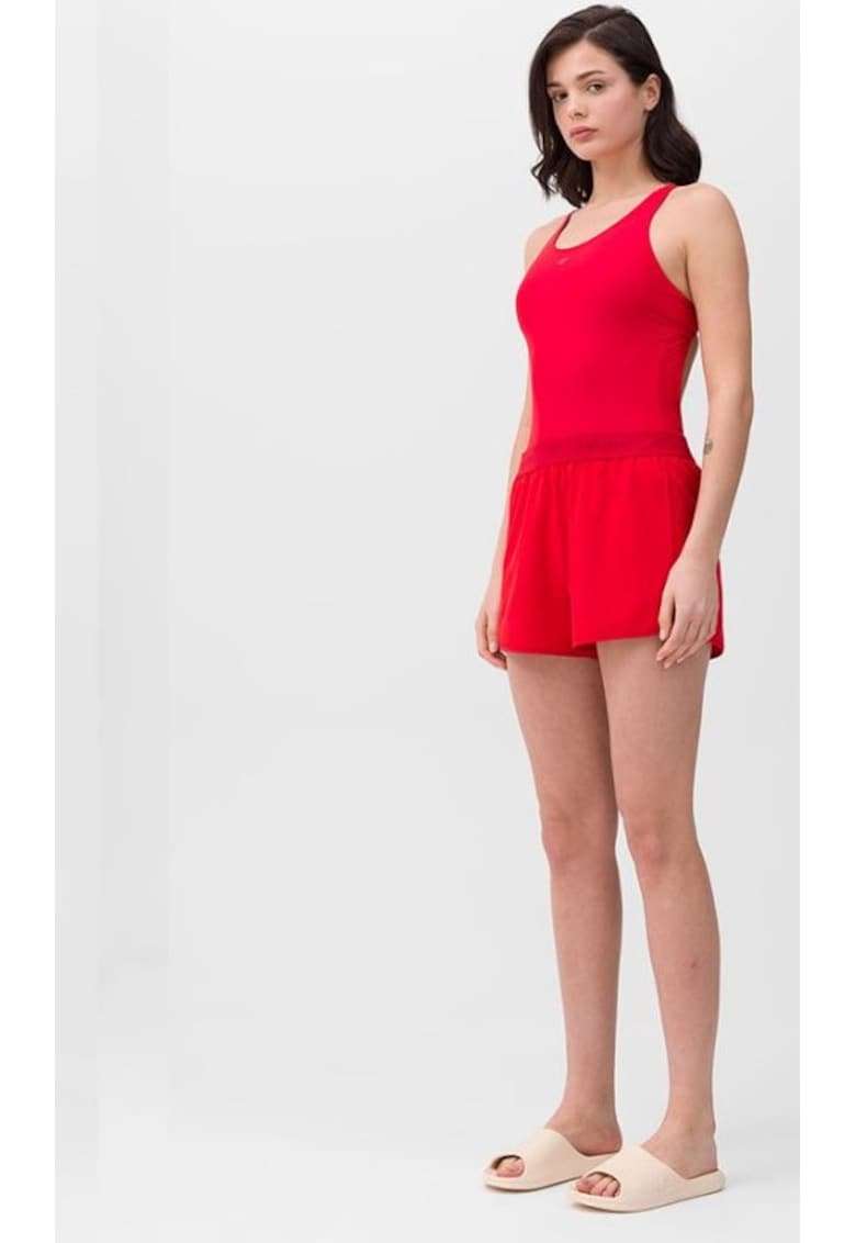 Pantaloni scurti dama - Poliester - Rosu