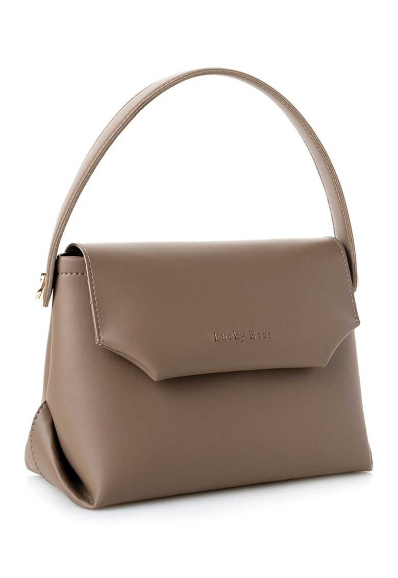 Geanta crossbody eleganta - Maro taupe deschis - 17x25x11