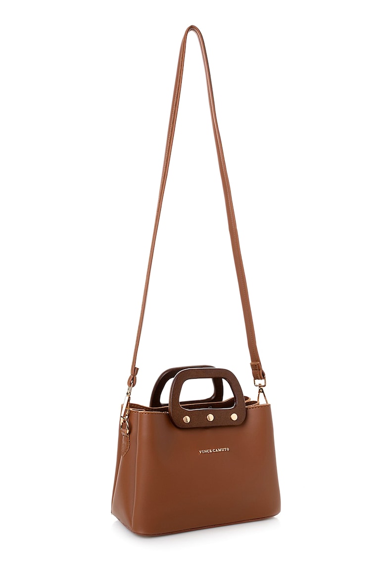 Geanta crossbody din piele ecologica - Caramel
