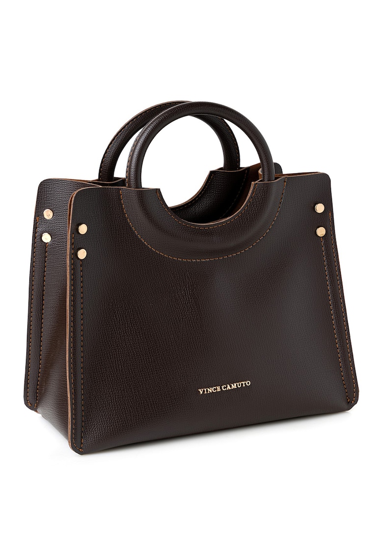 Geanta crossbody din piele ecologica - Maro inchis