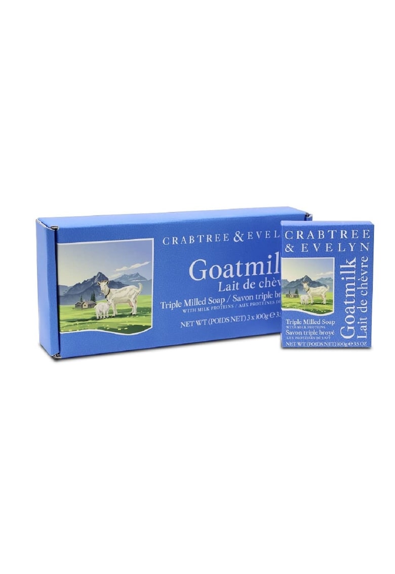 Set 3 sapunuri Goatmilk & Oat - Hydrating - 3 x 85 g