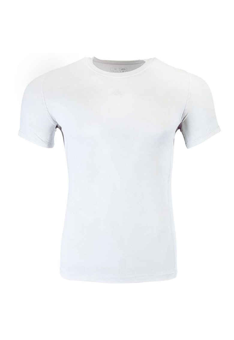 Tricou barbatesc Techfit Aeroready - alb - material maneca scurta