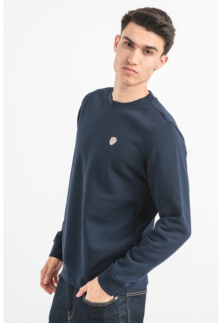 Bluza de trening din amestec de bumbac cu logo discret