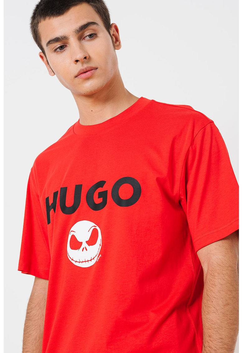 Tricou de bumbac cu logo Jack Skellington