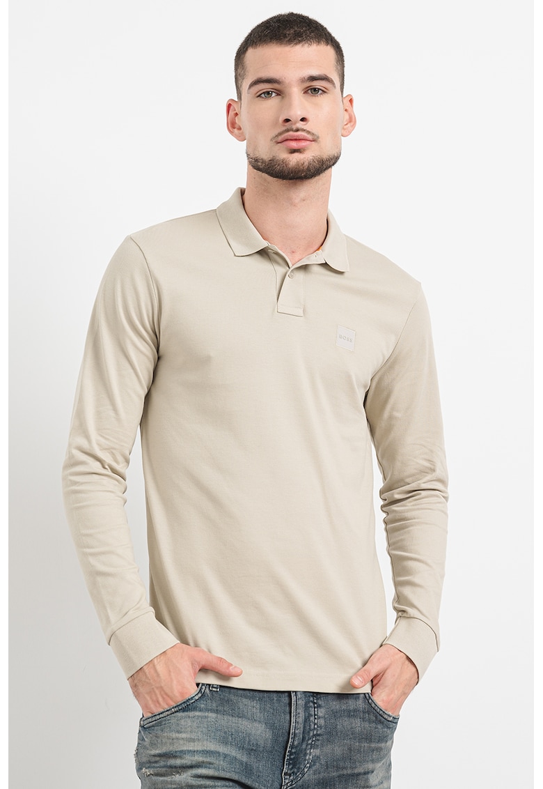 Bluza polo din amestec de bumbac