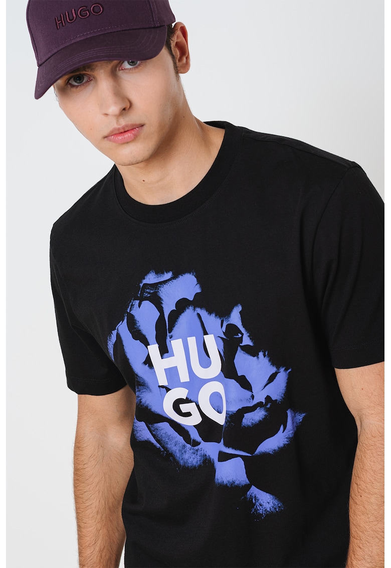 Tricou de bumbac cu imprimeu logo