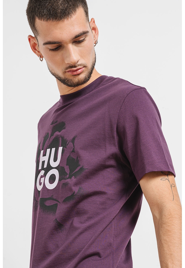 Tricou de bumbac cu imprimeu logo