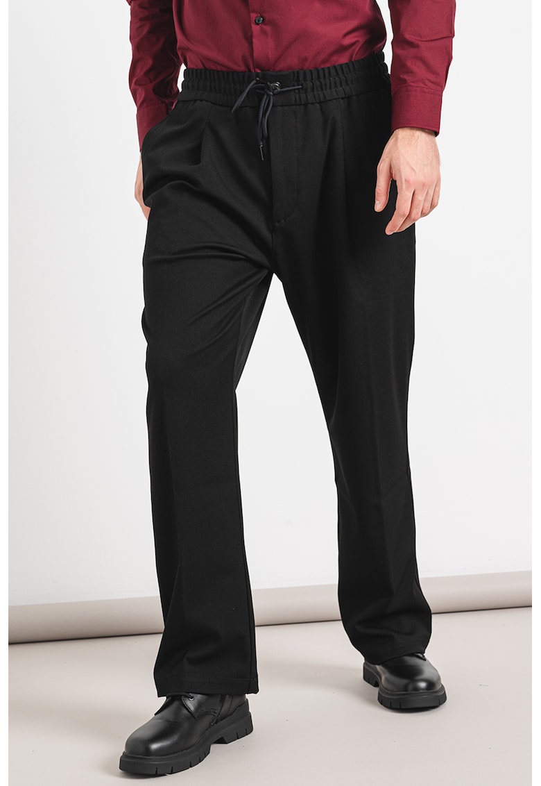 Pantaloni conici de trening - Negru