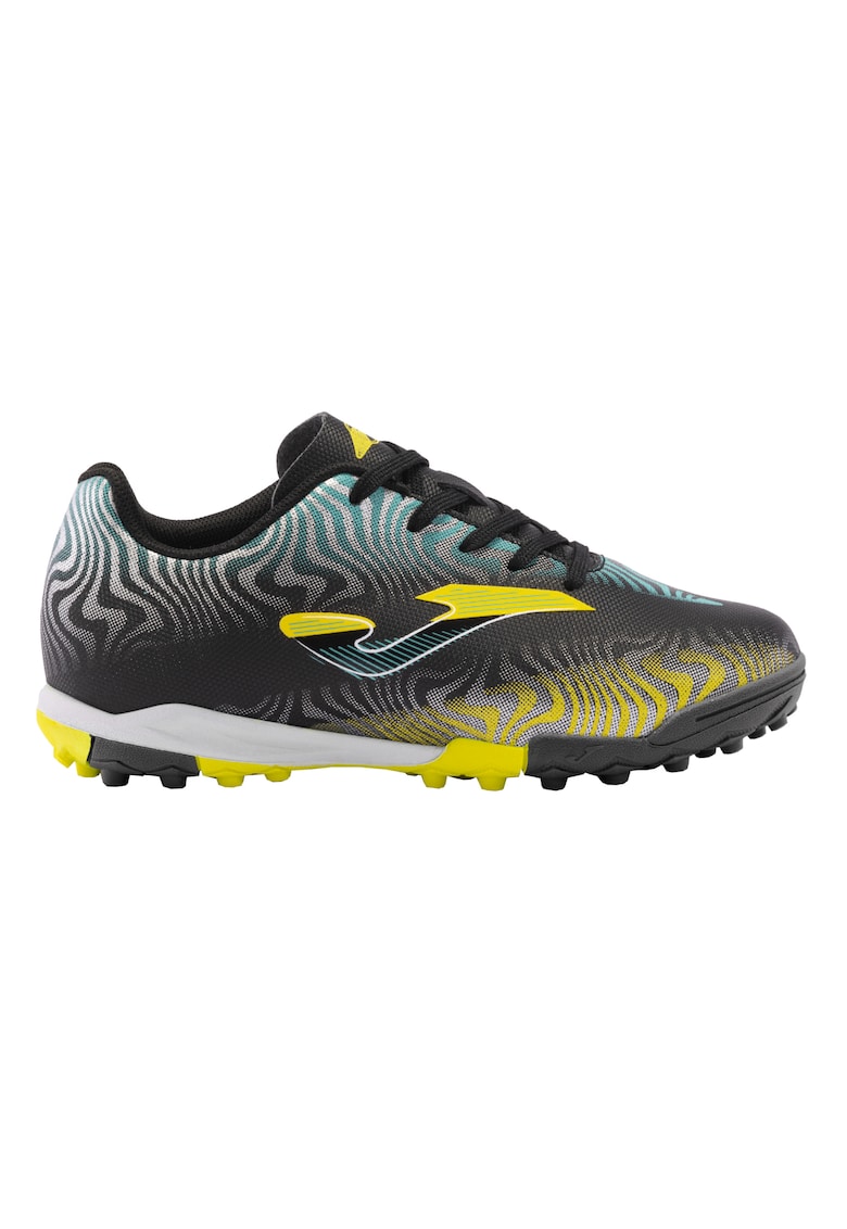 Детски футболни обувки с връзки Evolution за синтетичен терен EVJW2401TF - 33.5 EU - Black-Yellow Black