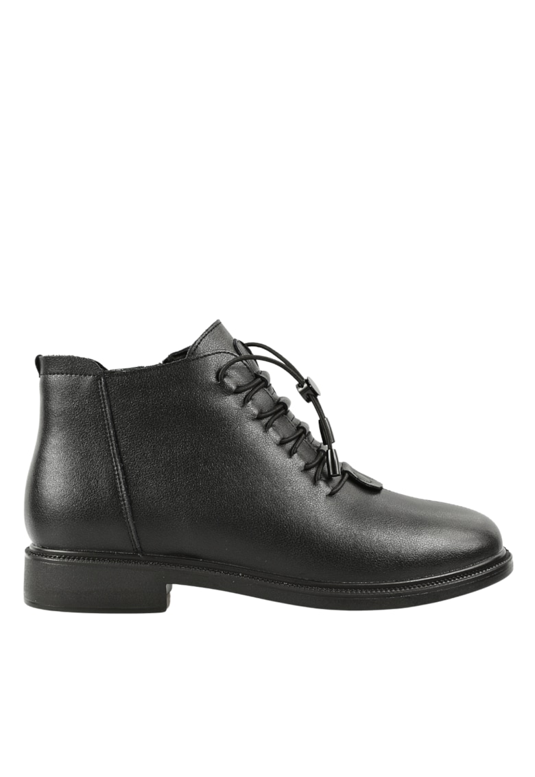 Ghete casual - dama -  J930001A negru - piele naturala Ghete casual - dama -  J930001A negru - piele naturala