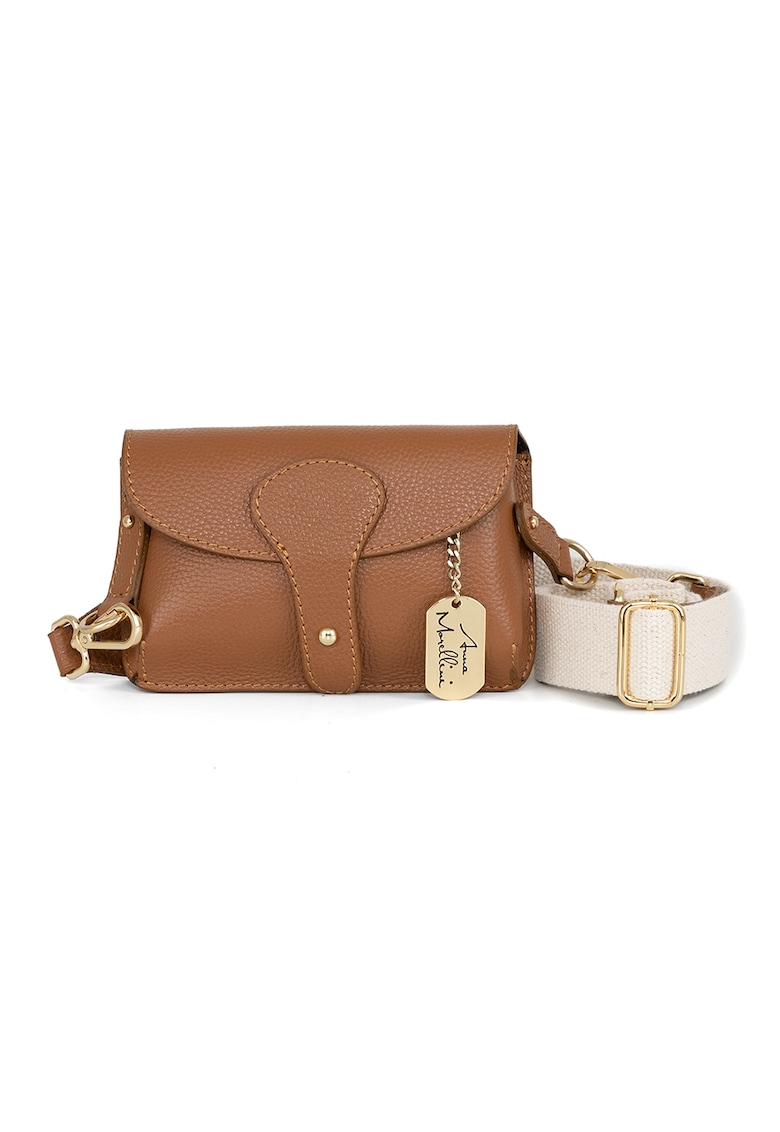 Geanta crossbody cu bareta din material textil