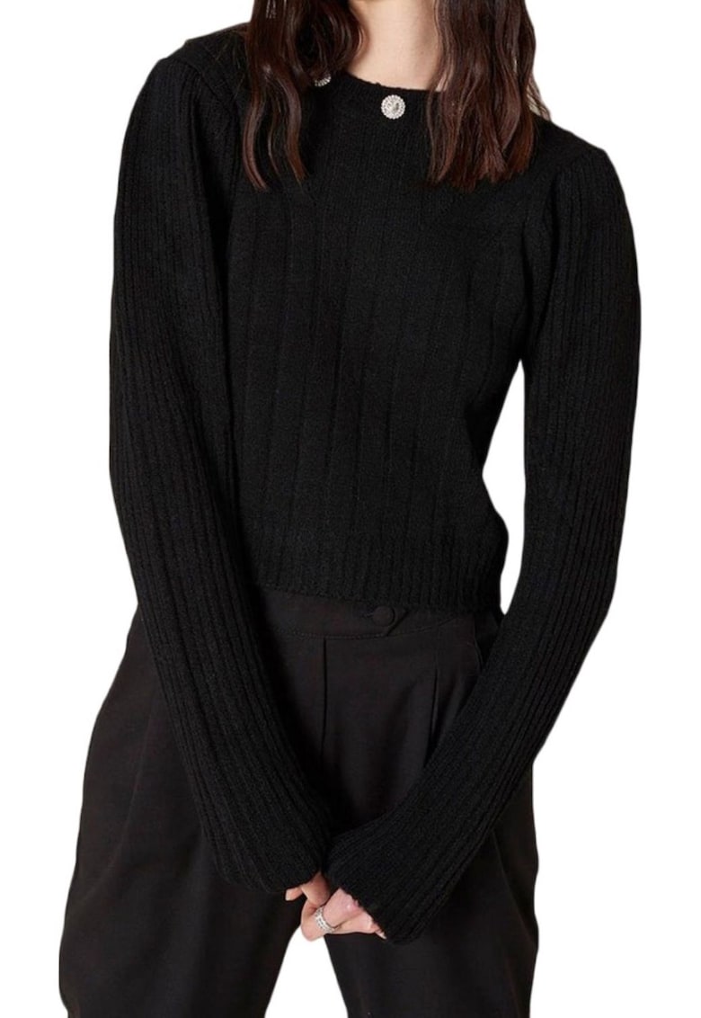 Pulover pentru dama Acril/Nylon - Negru