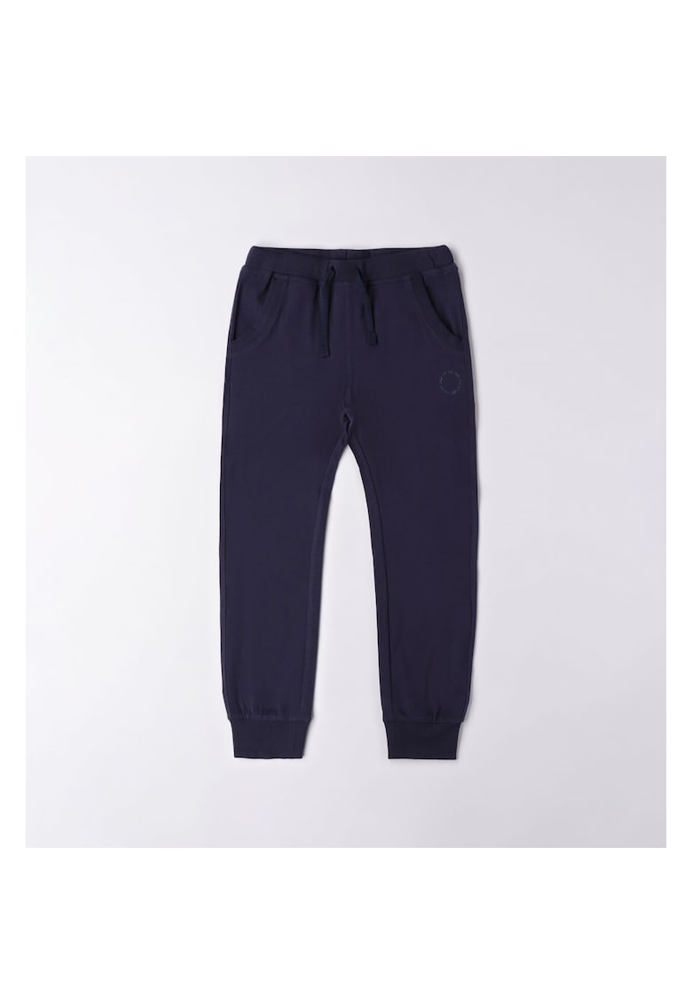 Pantaloni sport cu siret pentru baiat - 4.6180 - Bleumarin -