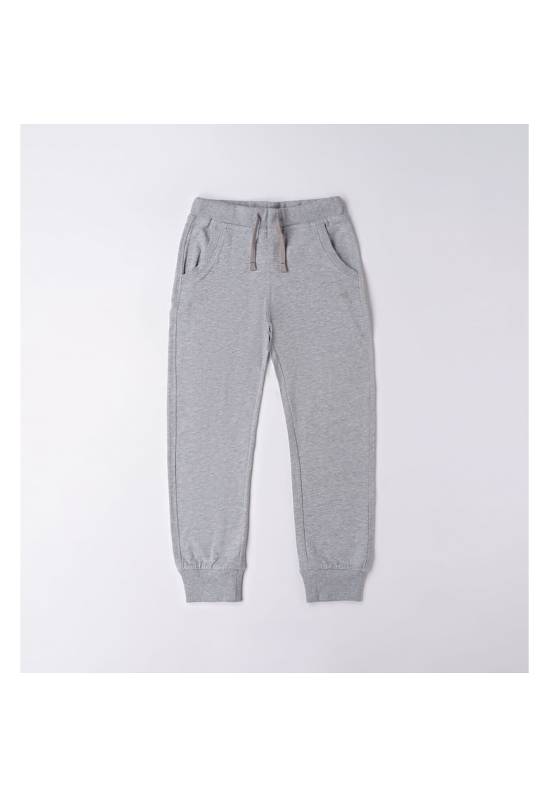 Pantaloni sport cu siret pentru baiat - 4.6180 - Gri -