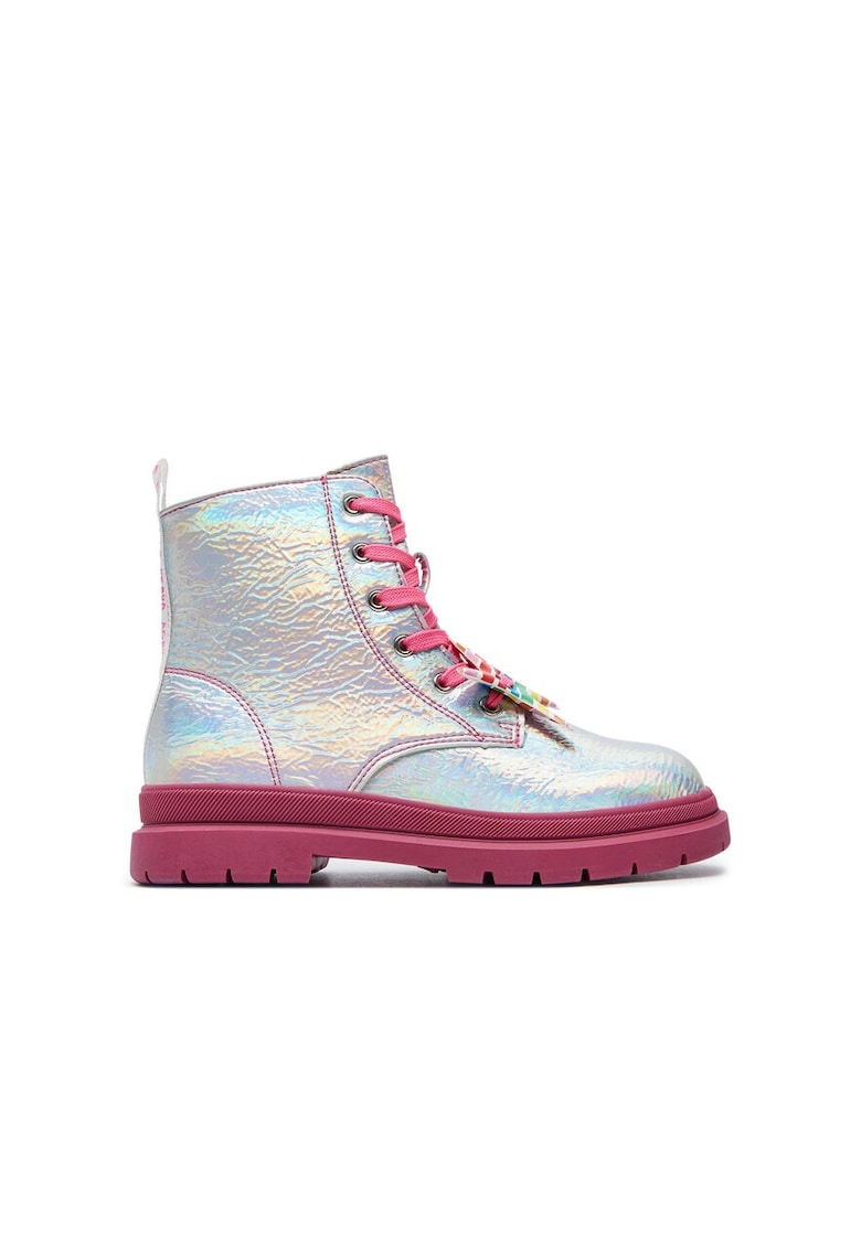 Botine copii - 304652 - Piele ecologica - Argintiu