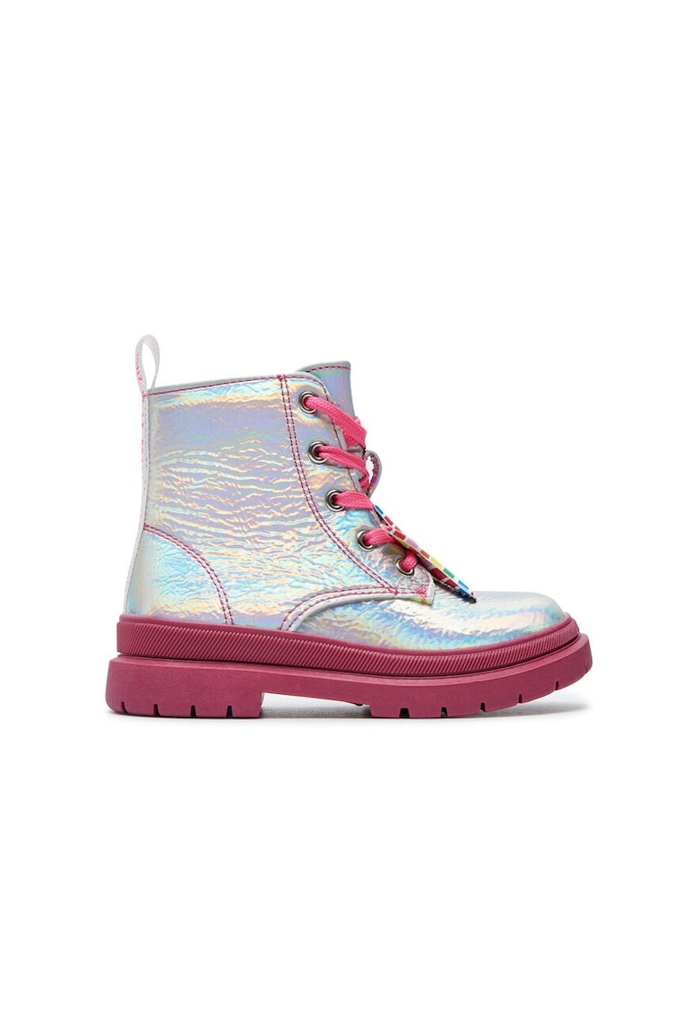Botine copii - 304652 - Piele ecologica - Argintiu