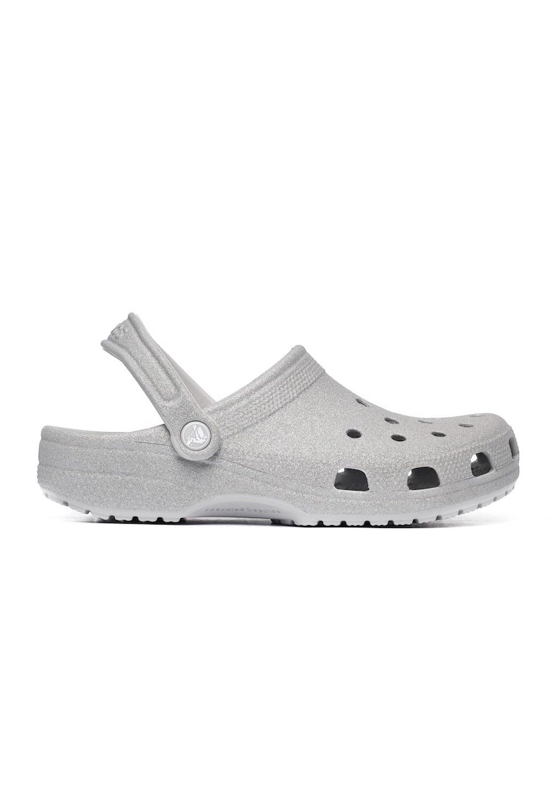 Saboti pentru dama  Classic Glitter Clog - Sintetic - Gri