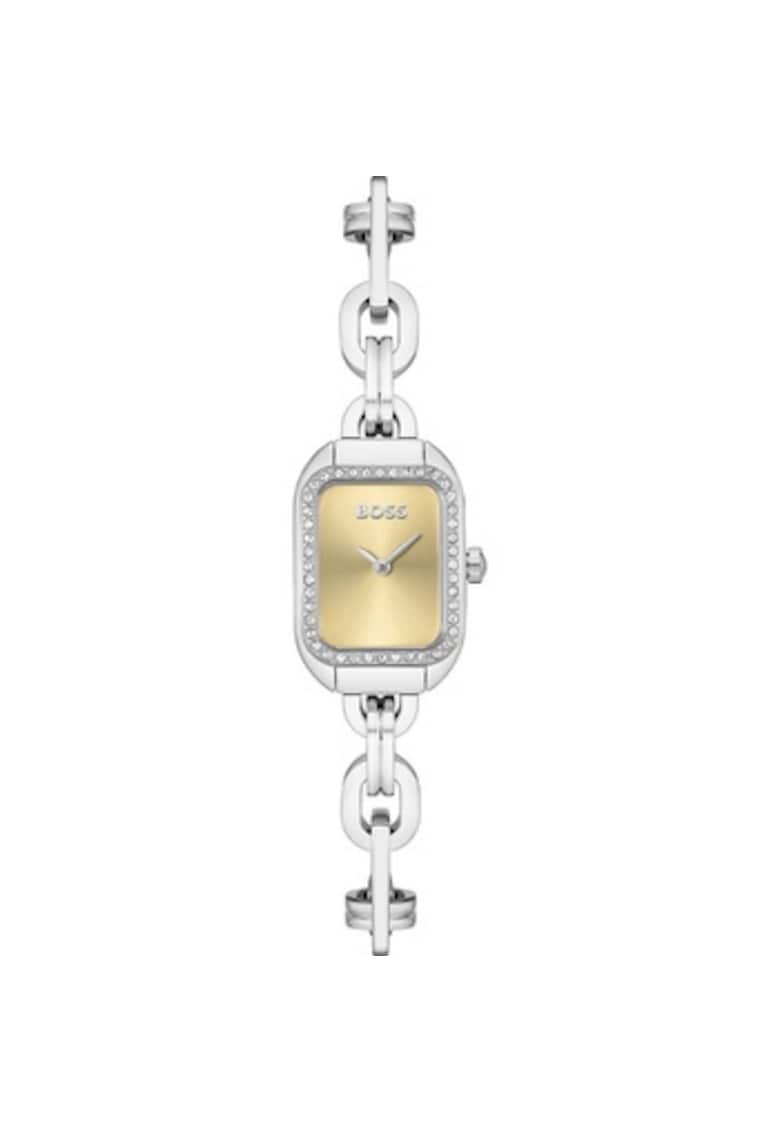 Ceas dama 1502656 - 28MM - gri - bratara din otel inoxidabil - display analogic