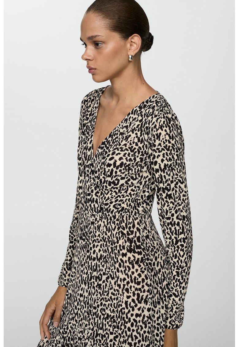 Rochie cu animal print Lin