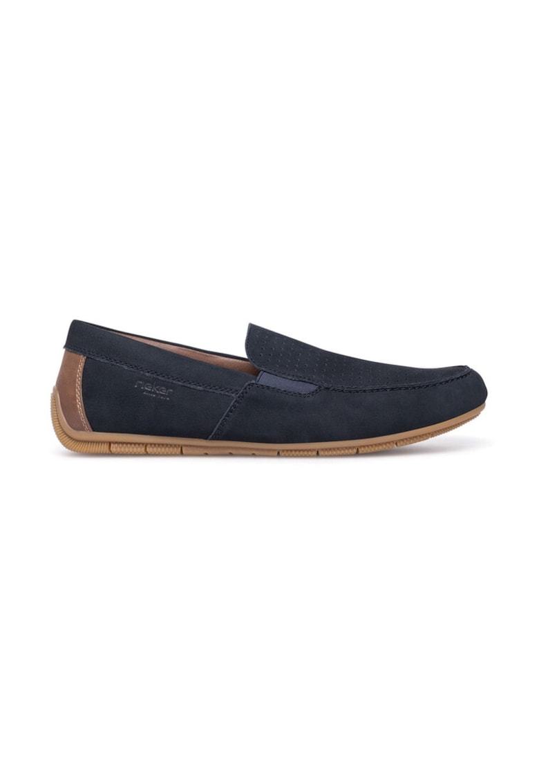 Mocasini barbati - 590559 - Piele nabuc - Bleumarin