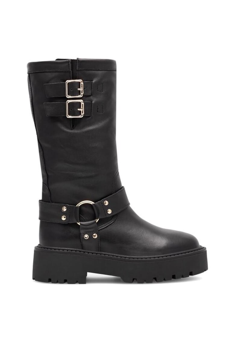 Cizme dama - 590559 - Piele naturala - Negru -