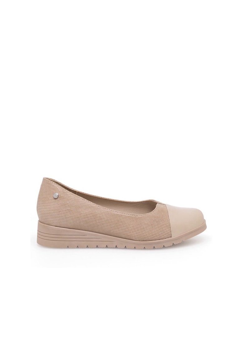 Balerini dama - 590559 - Piele naturala - Bej -