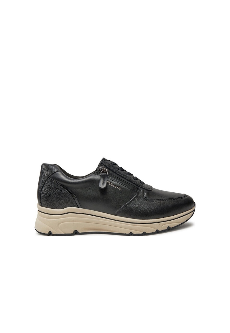 Tamaris Pantofi sport dama - Piele naturala - Negrudwqfwq
