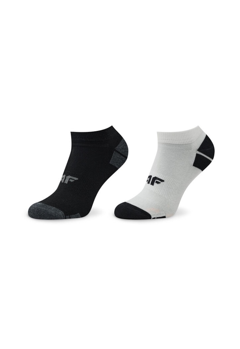 Set 2 perechi sosete medii barbati - 301178 - Poliester - Negru / Alb -