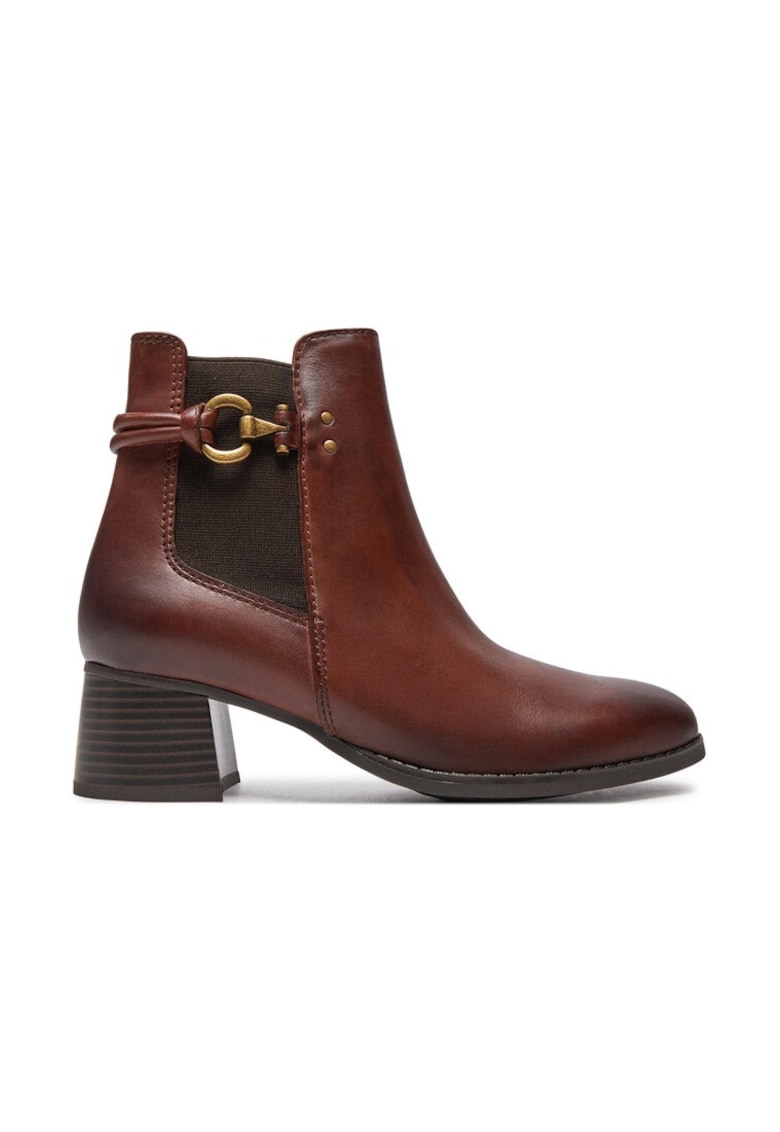 Botine dama - 42407 - Piele naturala - Maro