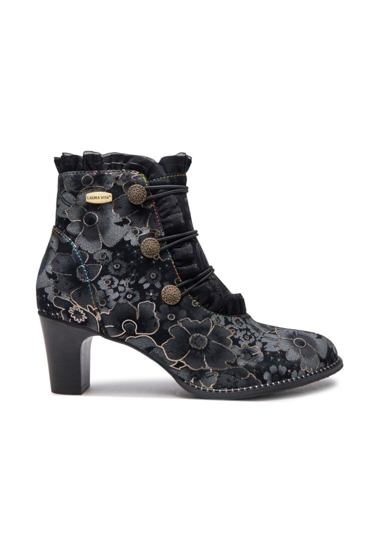 Botine dama - 304356 - Piele naturala - Negru -