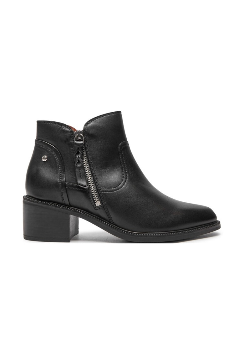 Botine dama - 304358 - Piele naturala2 - Negru