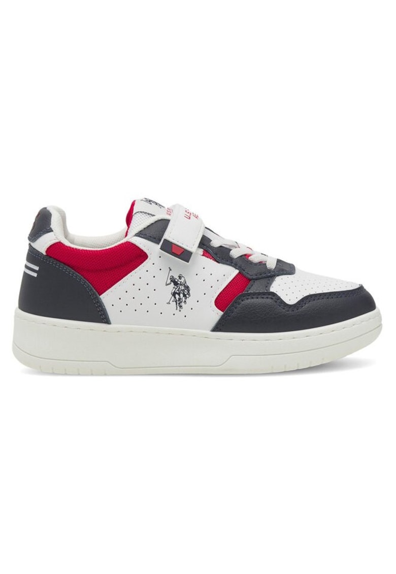 Pantofi sport copii - US POLO ASSN - 590559 - Piele ecologica - Alb -