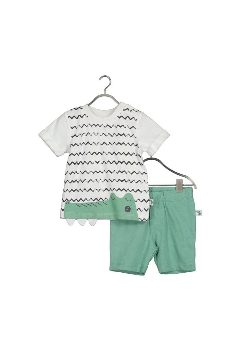 Compleu copii - Blue Seven - 985860 - Verde/Alb - Bumbac