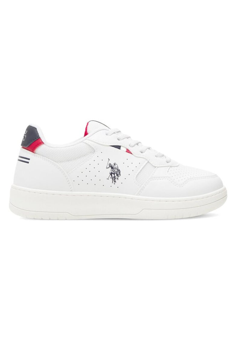 Pantofi sport copii - US POLO ASSN - 590559 - Sintetic - Alb -