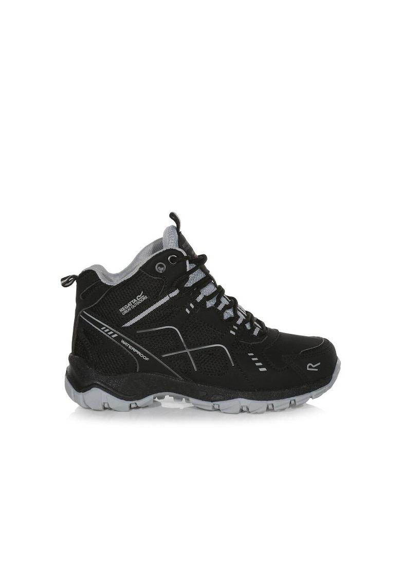 Pantofi trekking copii - 302837 - Piele ecologica - Negru