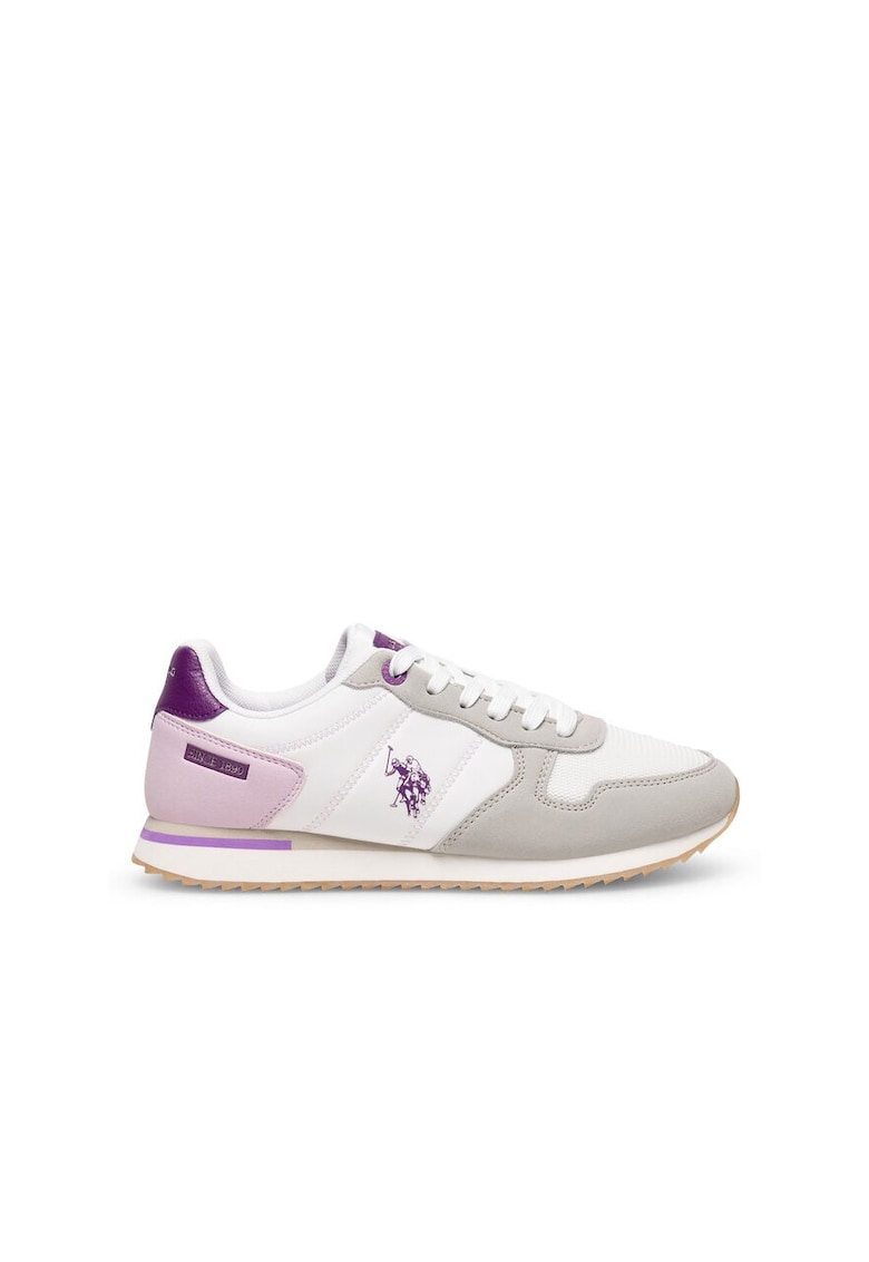 Pantofi sport dama - US POLO ASSN - Textil - Alb - Alb