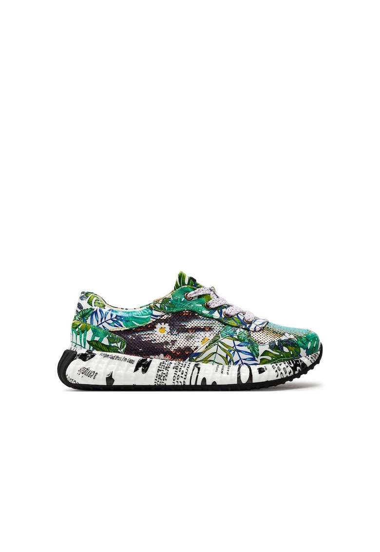 Pantofi sport dama - 303963 - Piele naturala - Verde