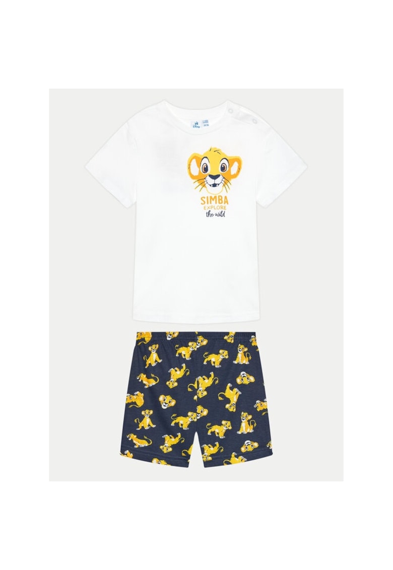 Pijama copii - 77272 - Bleumarin/Alb - Bumbac