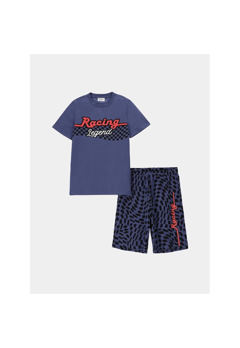 Pijama copii - 10941 - Albastru - Bumbac