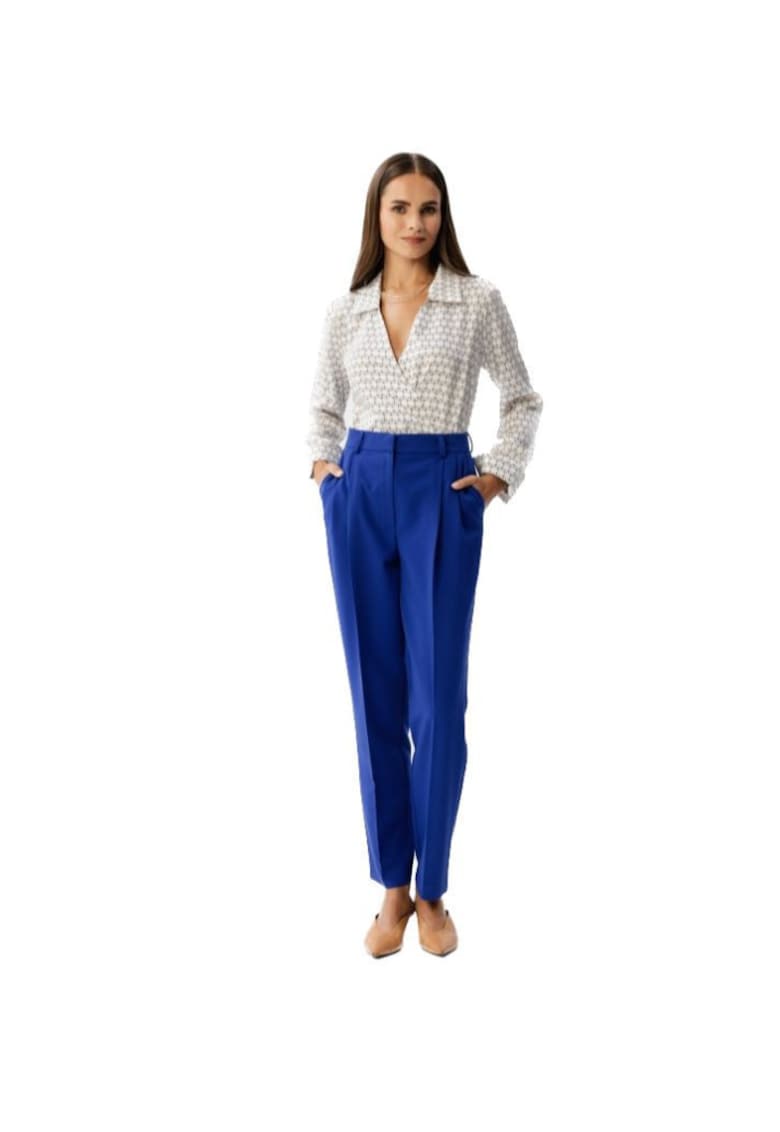 Pantaloni eleganti de dama - Anigran - Albastru inchis