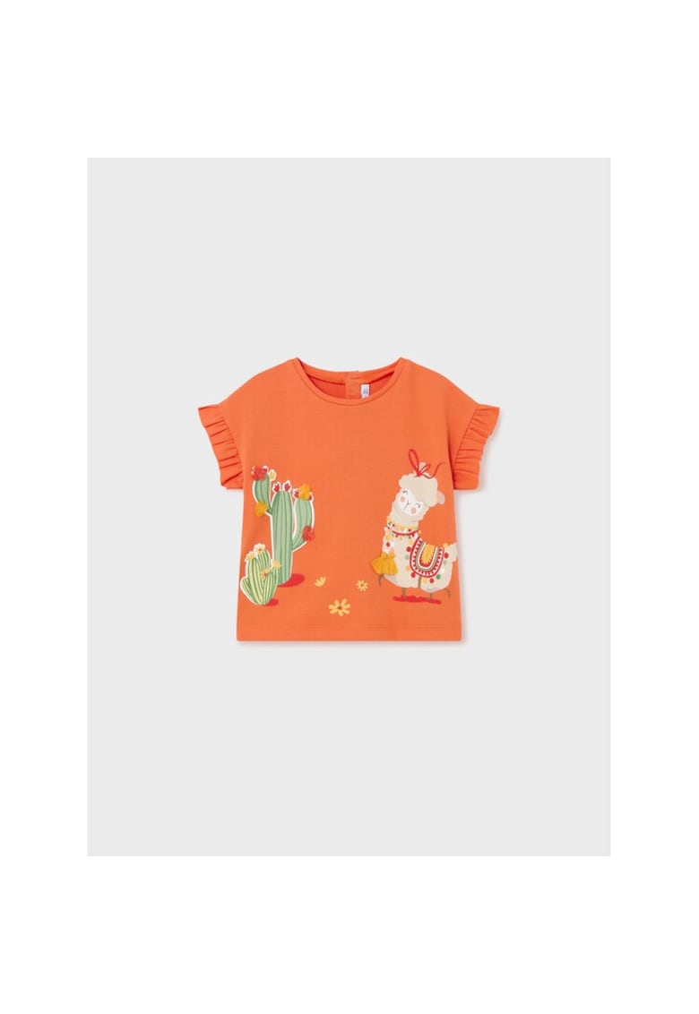 Tricou copii - 12488 - Portocaliu - Bumbac