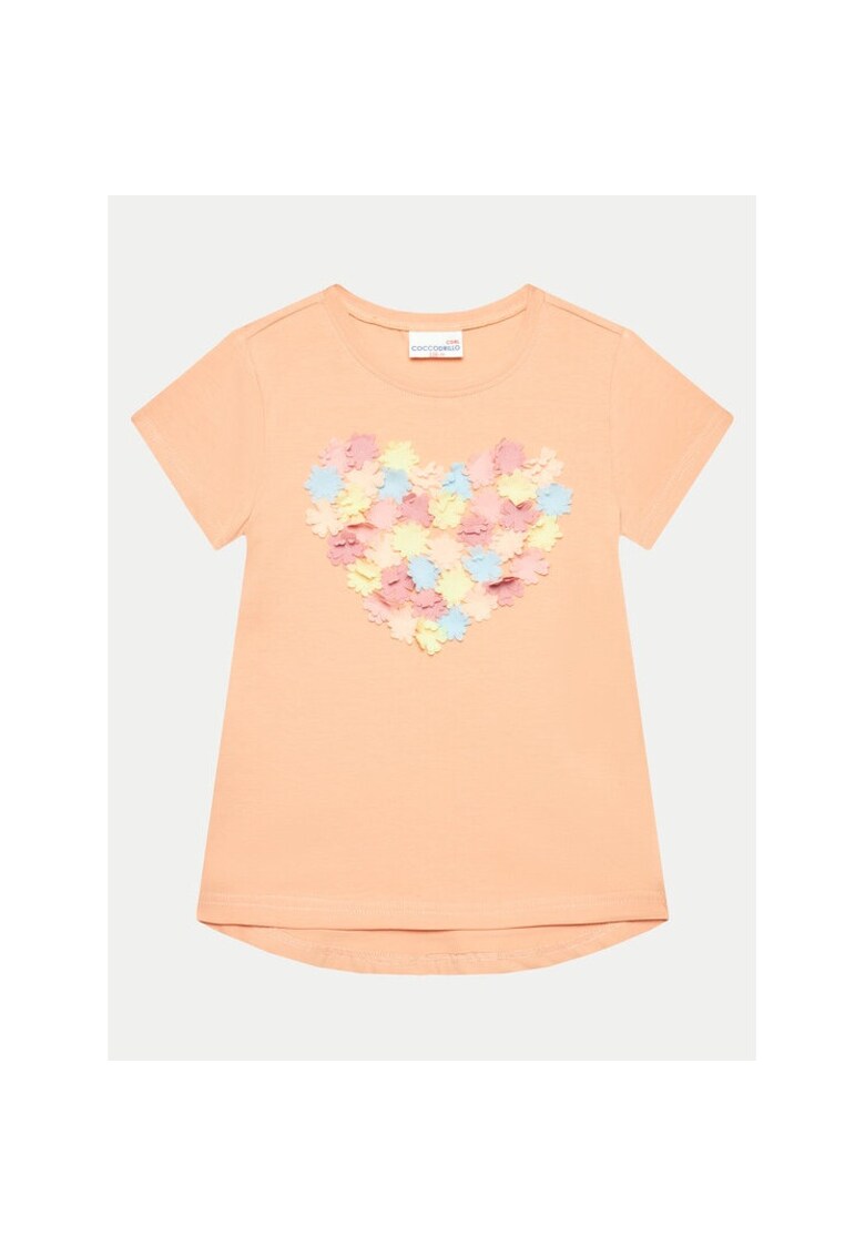 Tricou copii - 49422 - Portocaliu - Bumbac