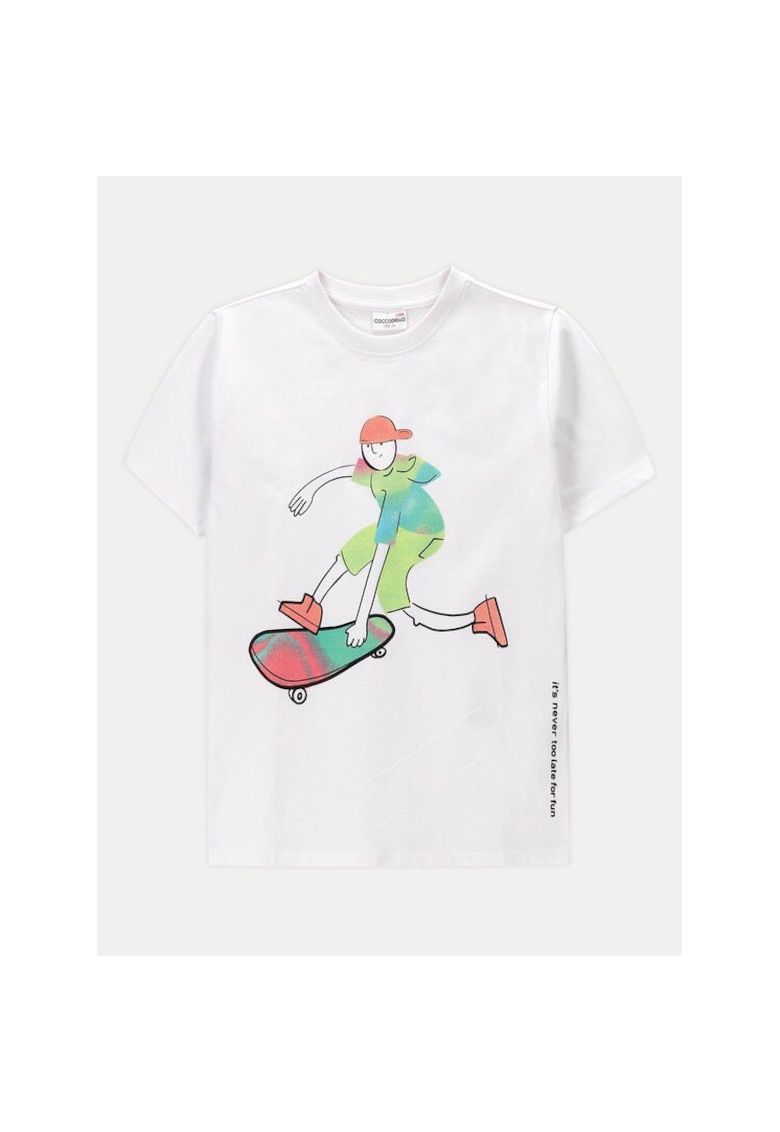 Tricou copii - 49309 - Alb - Bumbac