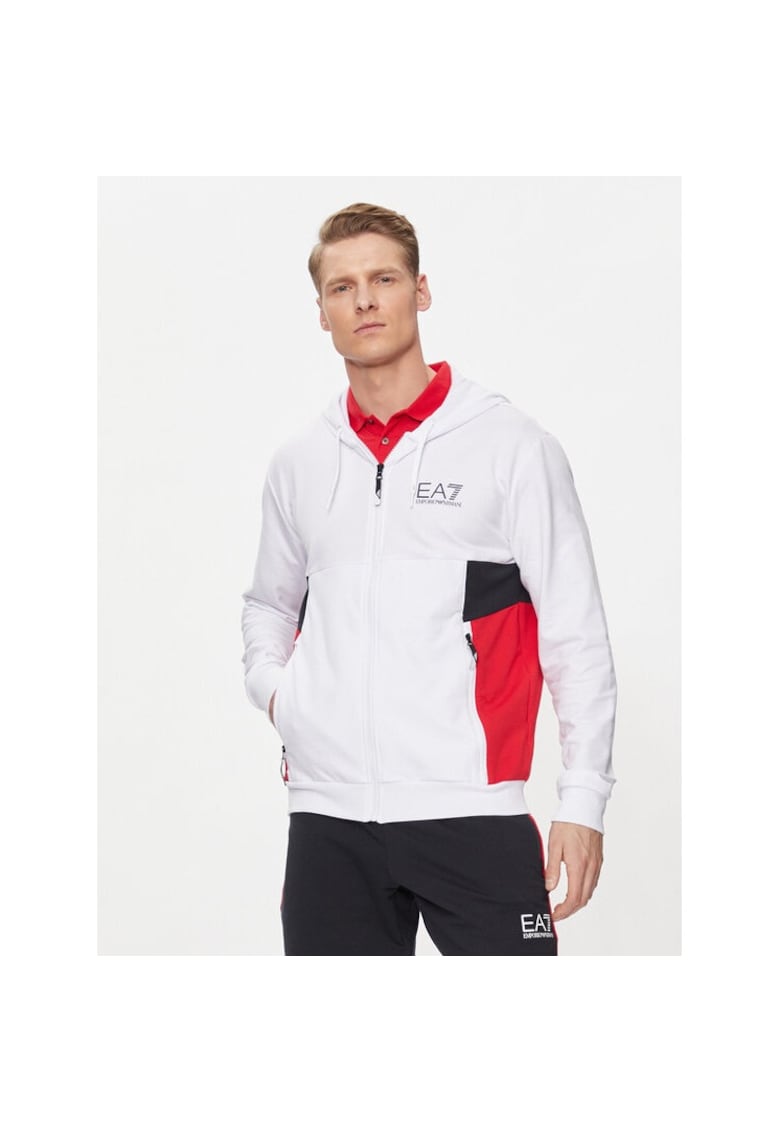 Bluza sport barbati - 535643 - Alb - Bumbac