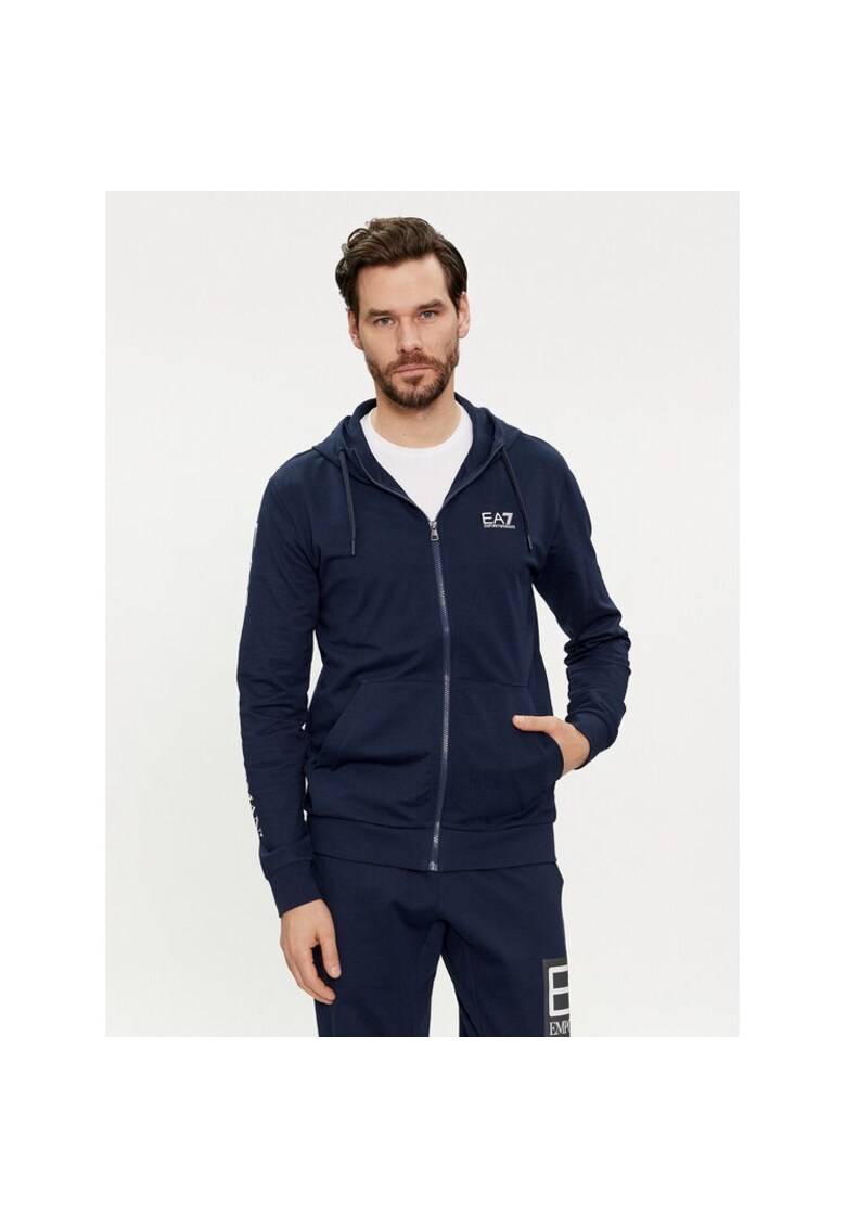 Bluza sport barbati - 534875 - Bleumarin - Bumbac