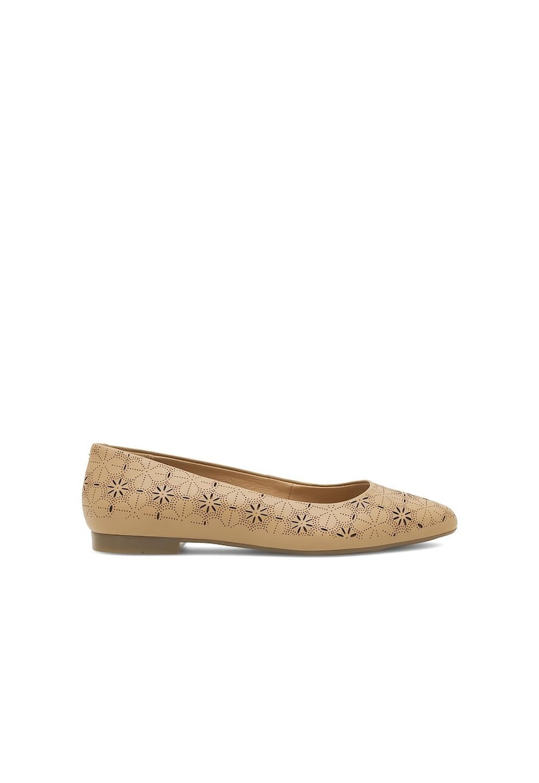 Balerini dama - 590559 - Piele naturala - Maro -
