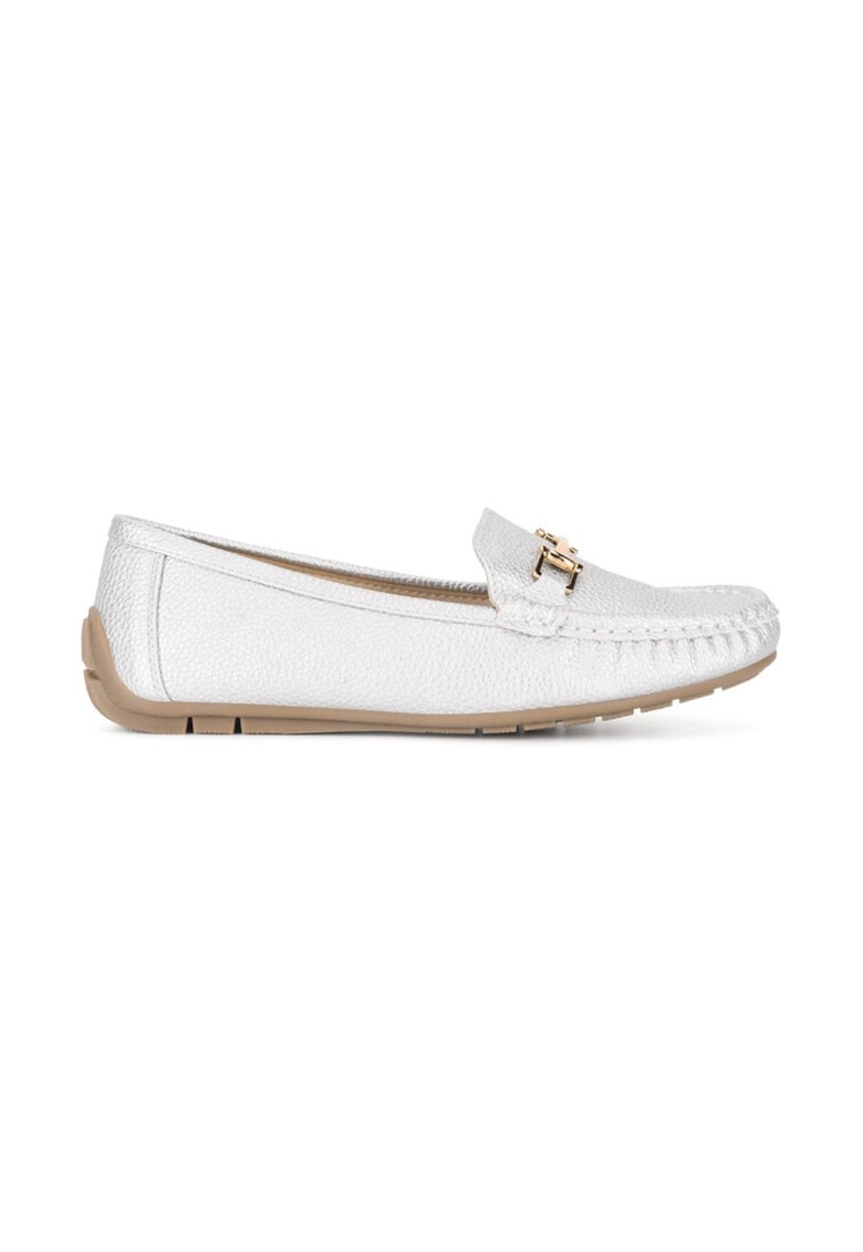 Mocasini dama - 590559 - Sintetic - Argintiu -