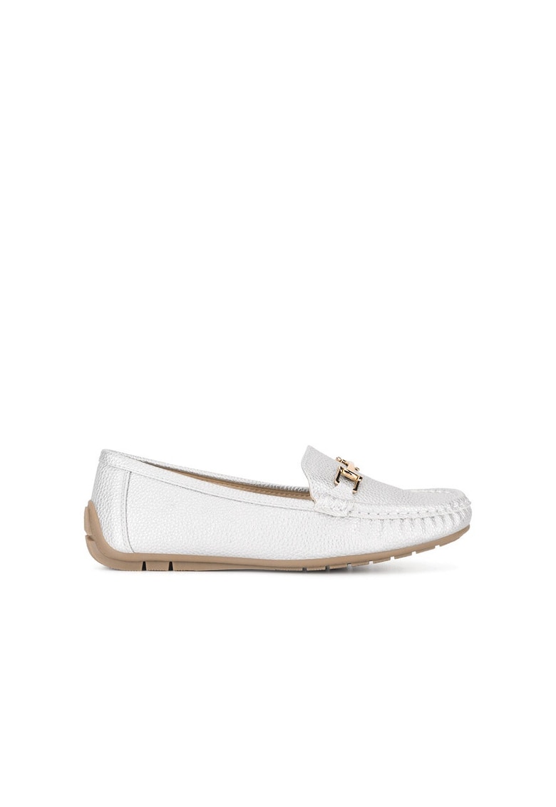 Mocasini dama - 590559 - Sintetic - Argintiu -