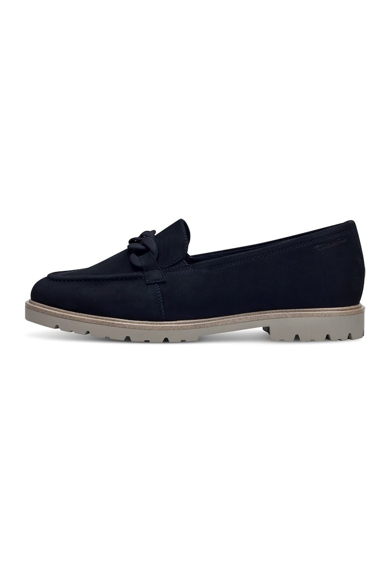 Pantofi loafer de piele cu detalii lant