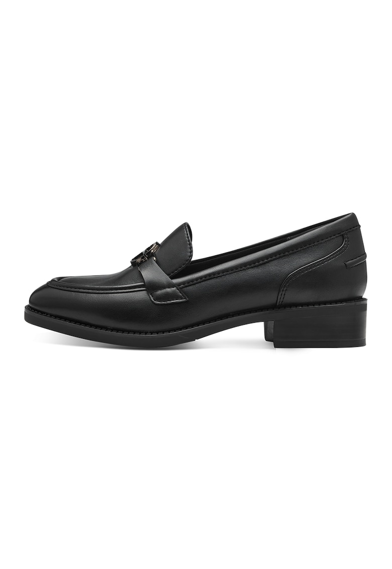 Pantofi loafer din piele ecologica cu model uni